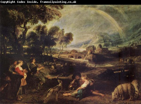 Peter Paul Rubens Landscape iwth a Rainbow